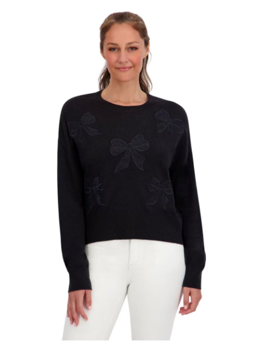 Bridgerton Women's Lace Bow Sweater